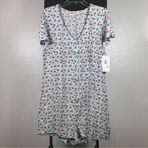 Luv Betsey Floral V-Neck Romper‎